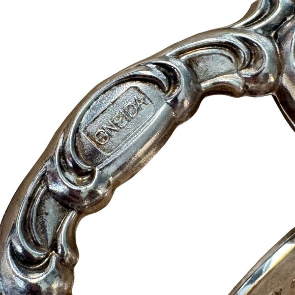 Vintage Oneida Silver-Plated Warming Chafing Pedestal Stand Only No Lid No Dish - Picture 5 of 10